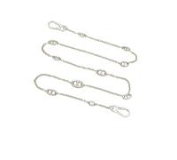 JTKSSCS Bag Strap Extender Purse Making Suitable For Bag Chain Pig Nose Chain Modification Accessories Single Shoulder Diagonal Cross Bag Shoulder Strap(Silver hardware,120cm)
