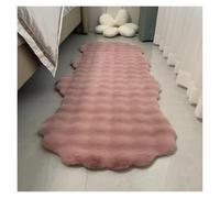 JTKSSCS Bedroom Rug Bubble Velvet Carpet Home Decor Fluffy Plush Sofa Cushion Soft Anti Slip Chair Pad Kids Bedroom Bedside Rug(Deep Pink,60x140cm(23.6x55in))