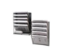 JTKSSCS File Organiser 1pc Hanging Metal File Organizer Rack Five Layer Wall Holder Mail Magazine Office Paper Document Letter(Color 04)