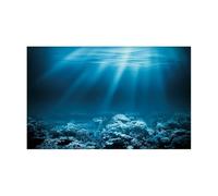 JTKSSCS Fish Tank Background Fish Tank Background Sticker Undersea Landscape Wallpaper Aquarium Backdrop Decorations PVC(BLUE2,50x100cm)