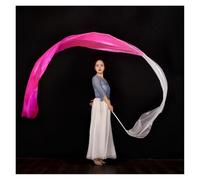 JTKSSCS Gymnastics Ribbon Polyester Flower Dance Streamer Rhythmic Gymnastics Ribbons Artistic Dancing Talent Shows Worship Praise Prophetic Banner(White Rose)