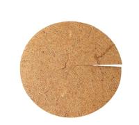 JTKSSCS Hanging Basket Liner 30/35/40/45/cm 3.0mm Thickness Coco Coir Fiber Tree Mulch Ring Protector Round Organic Weed Barrier Mat Flower Pot Plants Cover(40cm-5PCS)