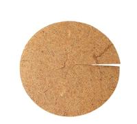 JTKSSCS Hanging Basket Liner 30/35/40/45/cm 3.0mm Thickness Coco Coir Fiber Tree Mulch Ring Protector Round Organic Weed Barrier Mat Flower Pot Plants Cover(45cm-5PCS)