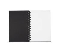JTKSSCS Spiral Notebook Paper Coil Notebook Diary Sketchbook Simple Drawing Book(Black1)