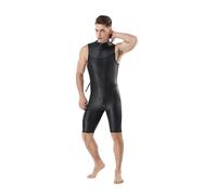JTKSSCS Wet Suit 2mm Mens Wetsuit Shorty Black One-piece Sleeveless Wet Suits Diving Suit For Scuba Diving Surfing Snorkeling Winter Swimsuit(XL)