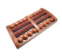 Jtku Handicraft Sheesham Wooden Foot Massager with Multi Roller 13"| Rosewood Unisex Massager for Full Body Pain Relief | Relieves Muscle Pain | Gives Acupressure on Bottom of Foot