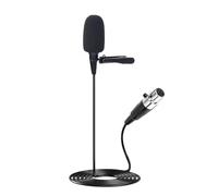 JTLAU Lavalier Clip-on Microphone - Cardioid Condenser Lapel Mic Compatible with Shure Bodypack Wireless Systems,Ideal for Lectures,actors,Theater,Podcasts