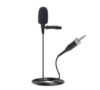 JTLAU Lavalier Microphone, Cardioid Condenser Clip On Microphone, Lapel Microphone Compatible with Sennheiser Microphone Wireless System, 3.5mm Screw Lock Plug, Ideal for Lectures, Theatre, Actors