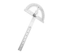 JTLB 0-180 Degree Stainless Steel Protractor Goniometer Angle Finder Gauge 15cm Ruler (80 * 120mm)