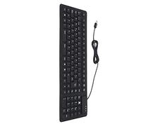 JTLB 105key Spanish USB Wired Portable Foldable Quiet Silicone Keyboard, with 1.45m Cable, Easy to Clean, Compact Layout, for Home Office,