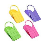 JTLB 4 pcs cup holder clip table desk side bottle cup stand water coffee cup holder saucer clip design for home & office