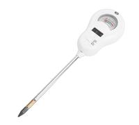 JTLB 6-in-1 Soil Humidity Meter Tester Digital Plant PH Temperature Sunlight Nutrient Levels Test Meter for Gardening Farming Ideal for Desktop Environment Monitoring Compact and