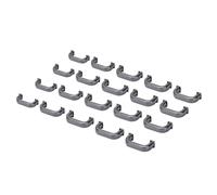 JTLB Alloy Stainless Steel Square Arch Bridge Buckle 20 pcs D Ring Connector PH Screws, Ideal for Bag Handbag Clothing Belt Repair, Decoration (Black)