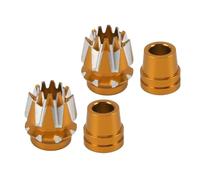 JTLB Aluminum Alloy Remote Control Joysticks Rocker Parts for Drone Remote Controller with Anti Slip Design and Ergonomic Grip, Suitable for FUTABA, for WFLY, for RadioLink, etc (Gold)