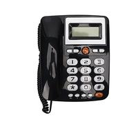 JTLB Big Button Corded Phone, LCD Display with 5-Level Brightness, 10 One Touch Speed Dial Memory for Seniors, Home Office Landline Telephone