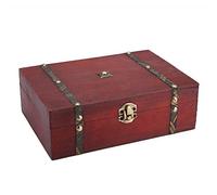 JTLB Cigar Boxes Empty Wooden Decorative Wooden Box Vintage Wooden Jewelry Storage Box Retro Antique Living Goods Organizer Gift Case