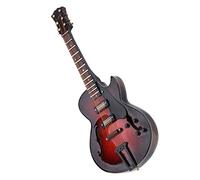 JTLB Classic Miniature Guitar Replica with Stand, Case Instrument Model Ornaments for Music Lovers (18cm model)