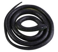 JTLB Large Realistic Rubber Snakes, 51 Inch Halloween Scary Toy Fake Black Mamba Snake for Garden Props to Scare Birds, Pranks, Halloween Party Decoration