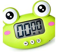 JTLB Magnetic Animal Timer, Digital Countdown Timer with Large Magnet for Kitchen Cooking Kids Time Management, Portable Mini Cartoon for Students Children (Forest Green)