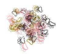 JTLB Metal Paper Clips, 80 Pcs Cat Paw Paper Clips Colorful Stainless Steel for School Office Supplies Document Organizing, Ideal for Marking Pages, Scrapbooking, and DIY Projects