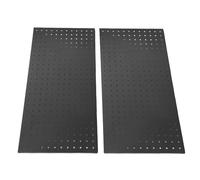JTLB Metal Pegboard Wall Panels, 24 X 12in Steel Modular Peg Board Tool Organizer for Garage, Garden, Workshop with Industrial Style, 130lbs Load Capacity