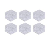 JTLB Pack of 12 Hexagon Acoustic Panels, High Density Sound Absorbing Wall Panels with Beveled, Sound Proof Panels for Studio, Home Theatre, Podcasting, 14x12x7cm (Light Gray)