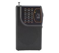 JTLB Portable Handheld AM FM SW Radio with Speaker, Long Antenna, Rechargeable Battery, Stable Signal Reception, for Entertainment, on the Go Lifestyle (Black)