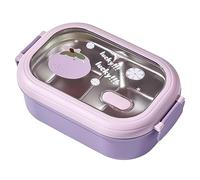 JTLB Portable Insulated Stainless Steel Thermal Lunch Containers Box for Students, with Superior Insulation to Keep Food Warm On the Go and At Work (Purple)