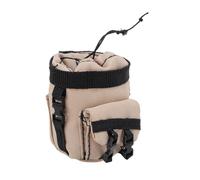 JTLB RC Crawler Car Decoration Luggage Bag, Miniature RC Luggage Backpack for 1/8 1/10 Scale Climbing Models, Easy Use, Multifunctional, Polyester Material (Beige)