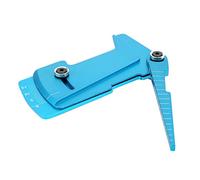 JTLB Ruler Shunting Tool, Made of Aluminum Alloy, Adjustable Gauge Tool for 1/8 1/10 RC Car Model, Simple and Accurate Measurement, Road and Off-Road Car Truck Toys, Blue, Easy Use (Blue)
