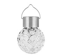 JTLB Solar Ball Hanging LED Light Decorative with Color Change for Outdoor Landscape Walkway, Save Energy, Waterproof (Colorful Transformation)