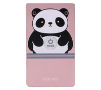 JTLB USB Noise Cancelling Microphone, Smart 2 Channel 360 Degree Omnidirectional Sound Pickup for Live Streaming Recording Gaming, HiFi Dual, Compact Portable Aluminum (Rose Golden)