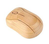 JTLB Wooden Computer Mouse Vertical Mouse Wireless 2.4Ghz Bamboo Wireless Optical Mouse Pc Laptop Computer Wooden Wood