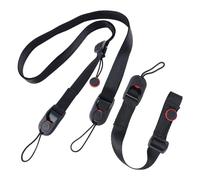 JTMKYO 1 Piece Camera Strap and Hand Strap, Neck Strap, Wrist Strap, Adjustable Multifunctional Strap, Suitable for Most Cameras (Black)