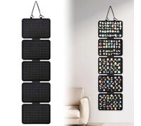 JTMKYO 1 Piece Felt Jewelry Storage Board, Wall-Mounted Earring Display Board, Large-Capacity Storage Board, Suitable For Brooches, Necklaces, And Earrings.