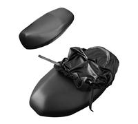 JTMKYO 1 Piece Scooter Seat Cover, Leather Motorcycle Seat Cover, Waterproof Soft Bicycle Seat Cover, Suitable for Scooters, Motorcycles and Electric Vehicles (Black)