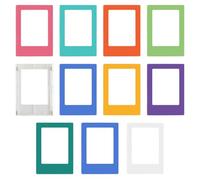 JTMKYO 11-Piece Photo Frame Refrigerator Tiles, Magnetic Mini Photo Frames, Colored Plastic Photo Frames, Refrigerator Decorations.