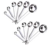 JTMKYO 12 Piece Stainless Steel Measuring Spoon Set, With Scale Metal Measuring Spoon, Kitchen Tools, Spice Measuring Tools, Baking Accessories.