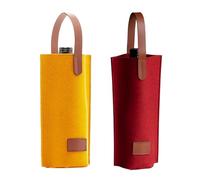 JTMKYO 2 Pieces Felt Wine Bag, Portable Handbag, Gift Packaging Bag, Reusable Storage Bag.