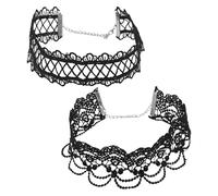 JTMKYO 2 Pieces for Women's Retro Collars, Gothic Necklaces, Stylish and Personalized Accessories, Outfit Accessories.