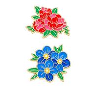 JTMKYO 2 Pieces of Flower Brooch, Personalized Creative Decorations, Trendy Accessories, Suitable for Backpacks, Tops, Hats.