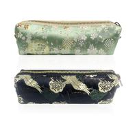 JTMKYO 2 Pieces Retro Embroidered Pencil Bag, Ele Storage Bag, Girls Pencil Bag, Portable Stationery Bag, Student Supplies.