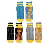 JTMKYO 3 pairs of anti-slip socks, women's anti-slip socks, yoga socks, limited socks, anti-slip socks, Pilates anti-slip socks, suitable for dance, yoga, sports.