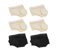 JTMKYO 3 Pairs of Ballet Foot Pads, Breathable Non-Slip Pointe Shoes, Foot Thongs, Front Toe Pad Support Socks, Girls Ballet Shoes, Belly Ballet Gym (Black, Skin Color)