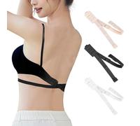 JTMKYO 3PCS Bra Expanders, Backless Converters, Bra Extension Straps, Bra Buckles, Women Girls, Backless,
