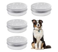 JTMKYO 4 Dog Scent Tins, Puppy Scent Training Box, Aluminum Scent Tins, Scent Training Tools, Agility Training Equipment For Puppy Scent Training.