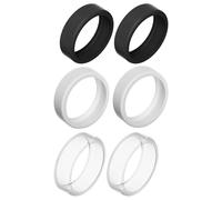 JTMKYO 6-Piece Ring Protective Cover, Scratch-Resistant Silicone Cover, Ring Protective Accessories, Suitable for Work, Sports, and Fitness.