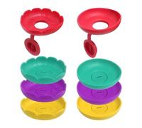 JTMKYO 8 Pieces Round Popsicle Bracket, Children'S Anti-Dirty Hand Popsicle Bracket, Silicone Bracket, Leakproof Ice Cream Bracket.