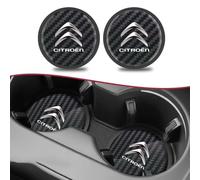 JTMLGDPA 2pcs Car Cup Holder Coasters for Citroen C4 II Grand Picasso 2015-2016,Cup Mats Anti-Slip Shockproof Heat Resistant Cup Coaster Drink Coasters Interior Accessories