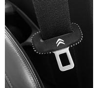 JTMLGDPA Car Seat Belt Buckle Clip Protector for Citroën C5 Aircross 2017-2024,Anti-scratch Protective Shell Safety Belt Buckle Covers Interior Accessories,A-BlackWhite